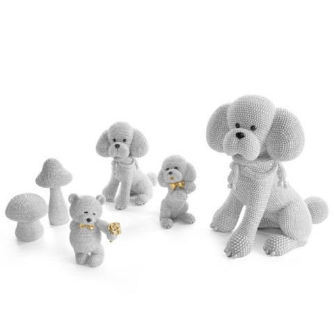 FIGURKA DEKORACYJNA ELDO 8 X 8 X 14 CM SREBRNY