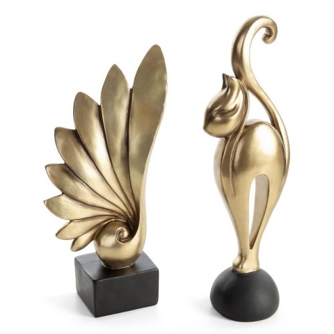 FIGURKA DEKORACYJNA TYLOR (01) 13 X 10 X 40 CM ZŁOTY