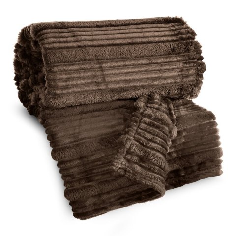 KOC NINA 150 X 200 CM CIEMNOBRĄZOWY