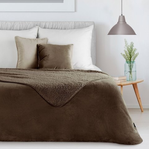 KOC TEDY 200 X 220 CM CIEMNOBRĄZOWY