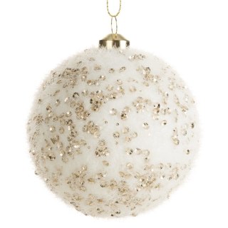 BOMBKA CHOINKOWA O 8 CM KREMOWY