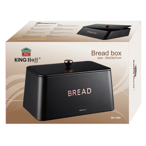 ELEGANCKI CHLEBAK STALOWY KINGHOFF KH-1949 CZARNY