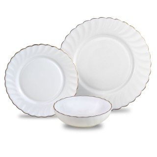 KOMPLET OBIADOWY OPAL MARIGOLD DLA 6 OSÓB 18 ELEM. KINGHOFF KH-1921