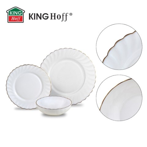 KOMPLET OBIADOWY OPAL MARIGOLD DLA 6 OSÓB 18 ELEM. KINGHOFF KH-1921