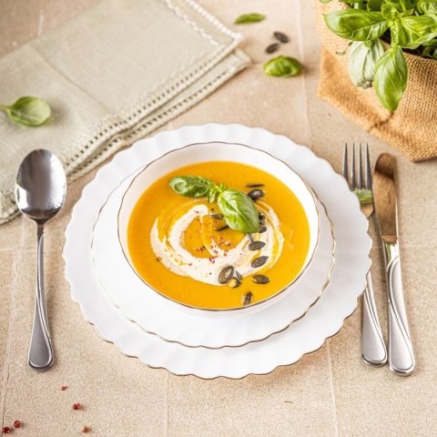 KOMPLET OBIADOWY OPAL MARIGOLD DLA 6 OSÓB 18 ELEM. KINGHOFF KH-1921