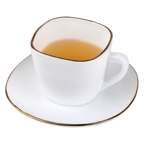 ZESTAW KAWOWY 6 FILIŻANEK ZE SPODECZKAMI KINGHOFF OPAL KH-1930