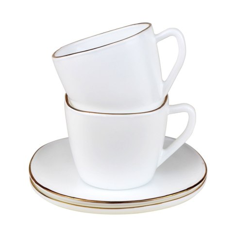 ZESTAW KAWOWY 6 FILIŻANEK ZE SPODECZKAMI KINGHOFF OPAL KH-1930