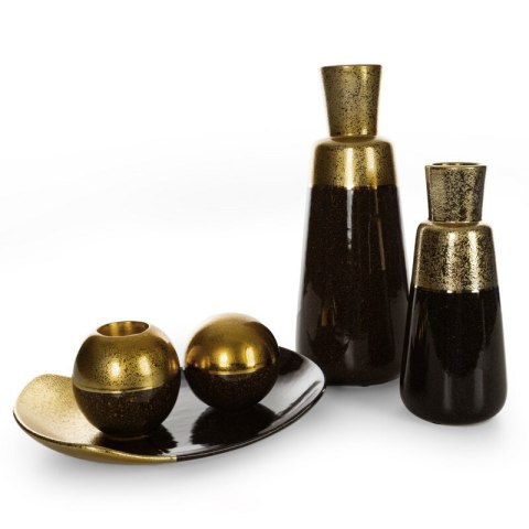 WAZON DEKORACYJNY THEO (02) 12 X 12 X 28 CM CZARNY