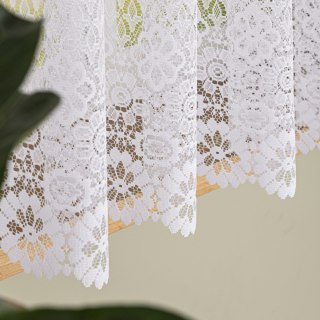 Firanka żakardowa na metry 004411 wysokość 120 cm kolor biały