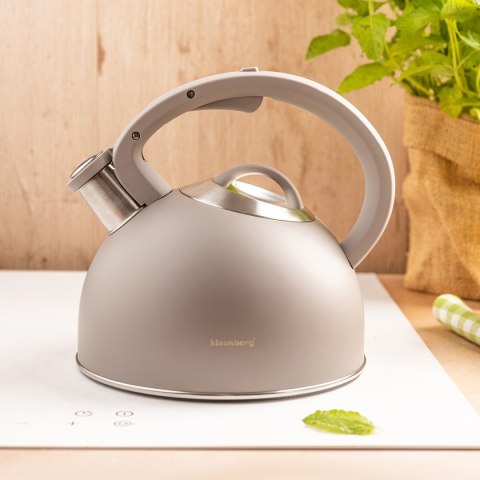 CZAJNIK STALOWY Z GWIZDKIEM 2,5L KLAUSBERG KB-7912