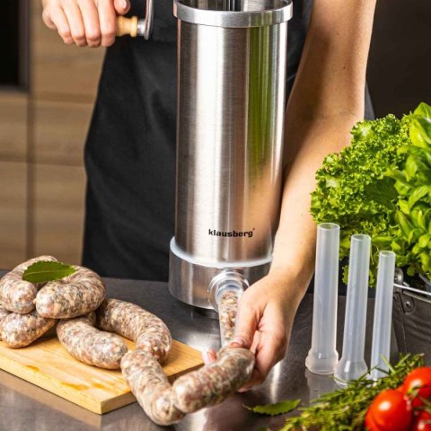 RĘCZNA NADZIEWARKA DO KIEŁBASY 3kg KLAUSBERG KB-7926 PIONOWA