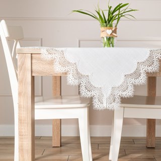 SERENA Serweta z gipiurą, szerokość 85cm x wysokość 85cm, kolor 001 biały 202531/KSP/001/085085/1