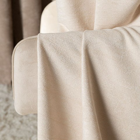SOFT Zasłona gotowa na przelotkach, szerokość 140cm x wysokość 260cm, kolor 001 kremowy TD0035/ZGP/001/140260/1