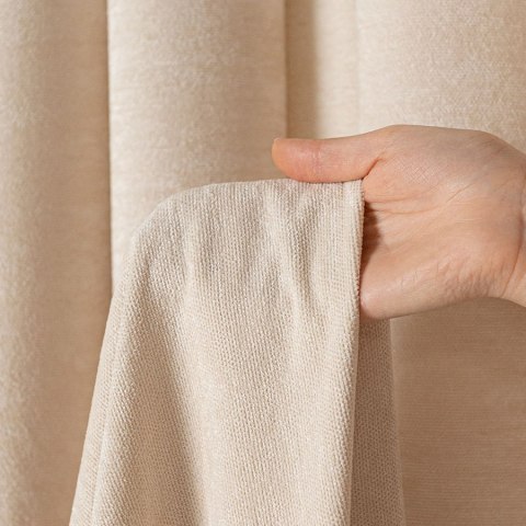 SOFT Zasłona gotowa na przelotkach, szerokość 140cm x wysokość 260cm, kolor 001 kremowy TD0035/ZGP/001/140260/1