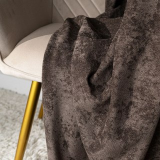 SOFT Zasłona gotowa na przelotkach, szerokość 140cm x wysokość 260cm, kolor 009 ciemny chłodny brązowy TD0035/ZGP/009/140260/1