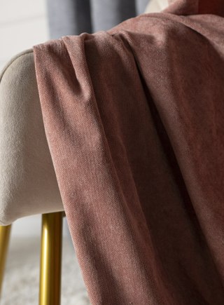 SOFT Zasłona gotowa na przelotkach, szerokość 140cm x wysokość 260cm, kolor 015 pudrowy różowy TD0035/ZGP/015/140260/1