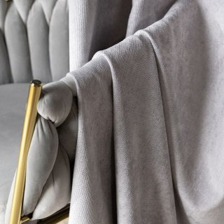 SOFT Zasłona gotowa na przelotkach, szerokość 140cm x wysokość 260cm, kolor 022 jasny szary TD0035/ZGP/022/140260/1