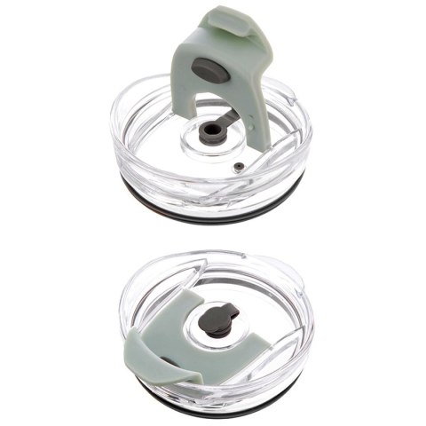 STALOWY KUBEK TERMICZNY TERMOS 1200ml Z RĄCZKĄ I SŁOMKĄ ORION 112282 MIĘTOWY