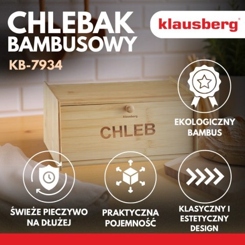 CHLEBAK POJEMNIK BAMBUSOWY NA PIECZYWO KLAUSBERG KB-7934