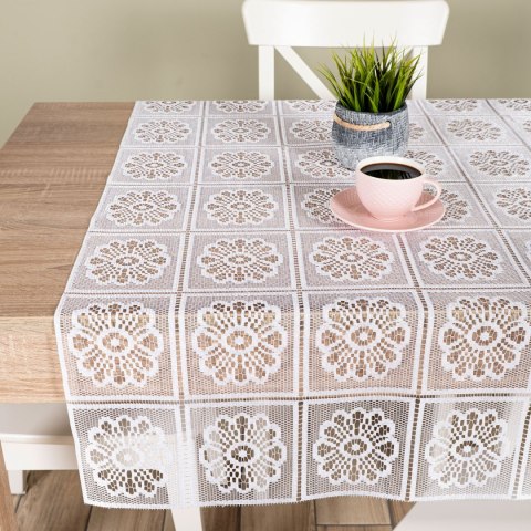 Dzianina żakardowa, szerokość 80cm, kolor biały 001 503212/000/001/000080/1