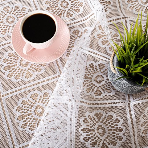 Dzianina żakardowa, szerokość 80cm, kolor biały 001 503212/000/001/000080/1