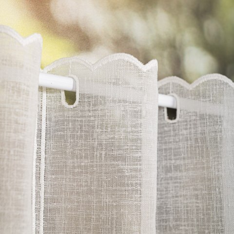 Zazdrostka haftowana w kwiaty, wysokość 60 cm, kolor 010 jasny kremowy 224338/684/010/000060/1