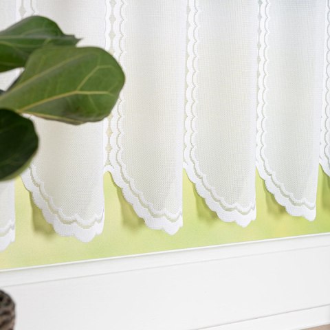 Zazdrostka żakardowa panelowa, wysokość 60cm, druk wzoru kolor 011 biały 023429/000/011/000060/1