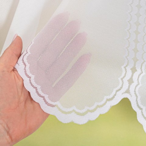 Zazdrostka żakardowa panelowa, wysokość 60cm, druk wzoru kolor 011 biały 023429/000/011/000060/1