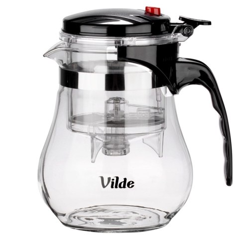 DZBANEK SZKLANY 1150ml Z ZAPARZACZEM SPUSTOWYM DO HERBATY ZIÓŁ 259417