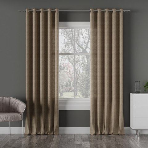 MILAS Tkanina dekoracyjna, wysokość 300cm, kolor 043 ciemny ciepły beż MILAS0/000/043/000300/1