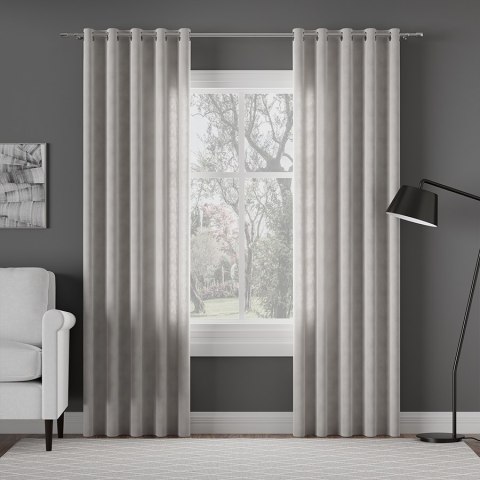 MILAS Tkanina dekoracyjna, wysokość 300cm, kolor 866 stalowy MILAS0/000/866/000300/1