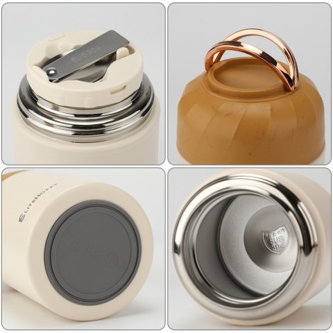 TERMOS OBIADOWY 500ml Z MISKĄ I SKŁADANĄ ŁYŻKĄ E-8250