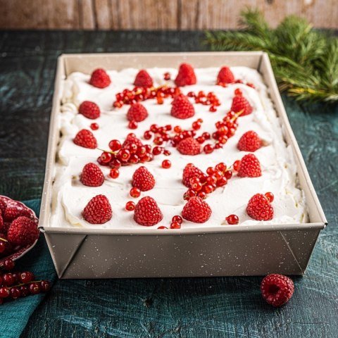 FORMA BLACHA PROSTOKĄTNA DO CIASTA 36,5x24cm KINGHOFF KH-1975