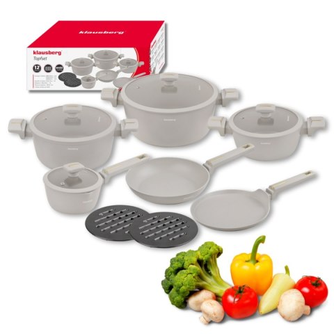 ZESTAW 12 ELEM. GARNKÓW MARMURKOWYCH KLAUSBERG KB-7967
