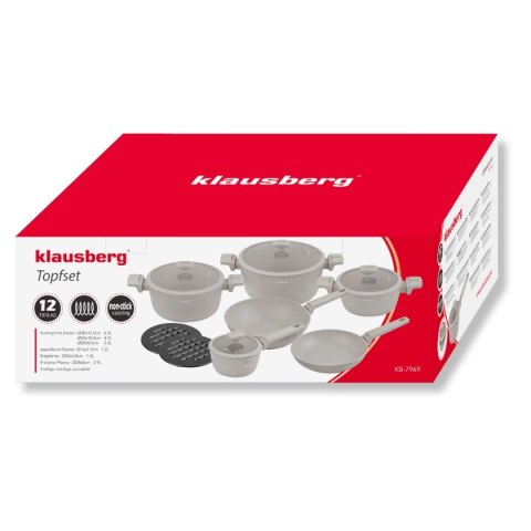 ZESTAW 12 ELEM. GARNKÓW MARMURKOWYCH KLAUSBERG KB-7969