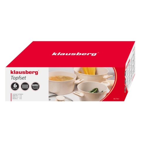 ZESTAW 6 ELEM. GARNKÓW MARMURKOWYCH KLAUSBERG KB-7961