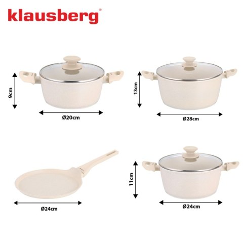 ZESTAW 7 ELEM. GARNKÓW MARMURKOWYCH KLAUSBERG KB-7963