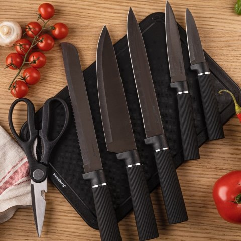 ZESTAW NOŻY I DESEK KUCHENNYCH W STOJAKU KLAUSBERG KB-7980