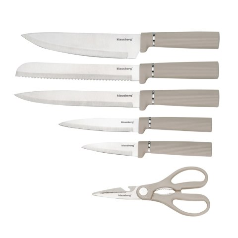 ZESTAW NOŻY W STOJAKU Z DESKĄ I CHWYTEM NA RĘCZNIK KLAUSBERG KB-7979