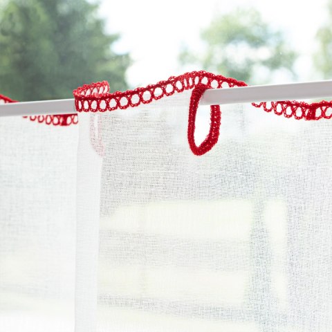 Zazdrostka haftowana, wysokość 70cm, kolor 001 biały 626619/000/001/000070/1