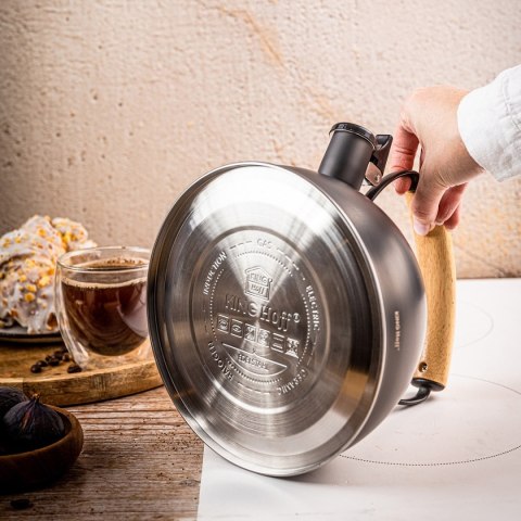 CZAJNIK 2,5L Z GWIZDKIEM KINGHOFF KH-1999 CZARNY MAT