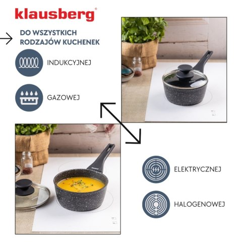 RONDELEK MARMUROWY 1,6l Z POKRYWĄ KLAUSBERG KB-7986