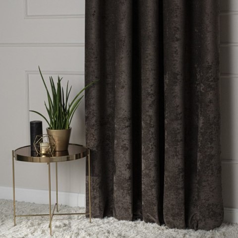 SOFT Tkanina dekoracyjna, wysokość 285cm, kolor 009 ciemny chłodny brązowy TD0035/TDP/009/000285/1