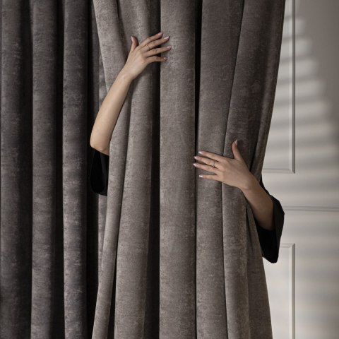 SOFT Tkanina dekoracyjna, wysokość 285cm, kolor 025 szarobrązowy TD0035/TDP/025/000285/1