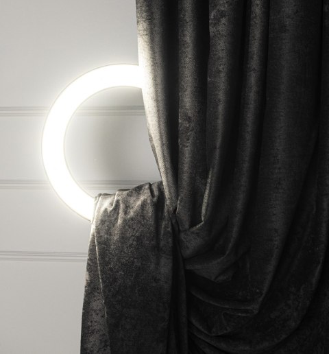 SOFT Tkanina dekoracyjna, wysokość 285cm, kolor 028 czarny TD0035/TDP/028/000285/1