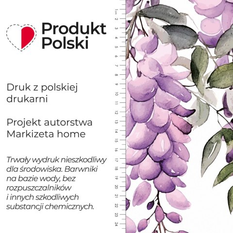 WISTERIA Tkanina dekoracyjna typu MILAS, szerokość 150cm, kolor 001 biały D00309/MIL/001/150000/1