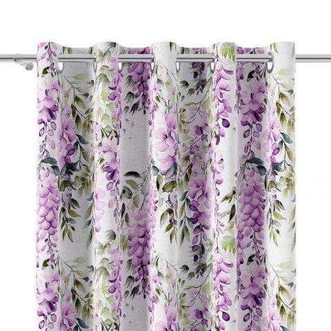 WISTERIA Tkanina dekoracyjna typu MILAS, szerokość 150cm, kolor 001 biały D00309/MIL/001/150000/1