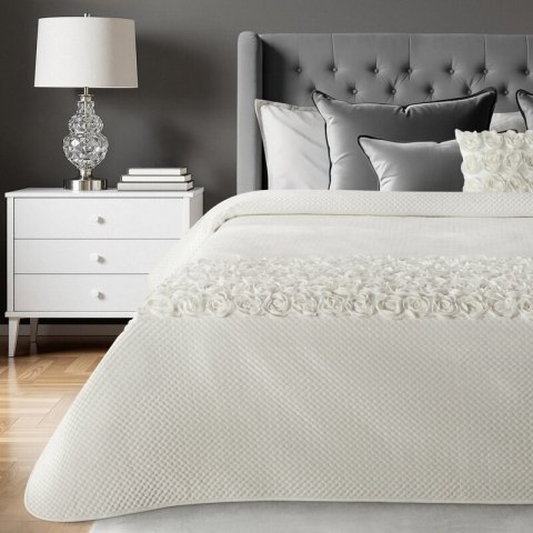 CERAMIKA ROSES 220 X 240 CM KREMOWY