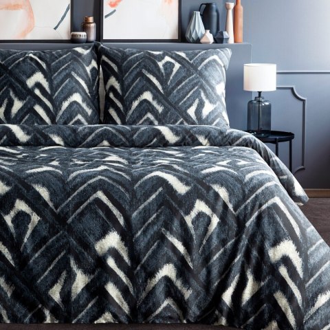 KOMPLET POŚCIELI SATYNOWEJ SPRING 61 220 X 200 CM CIEMNOGRANATOWY