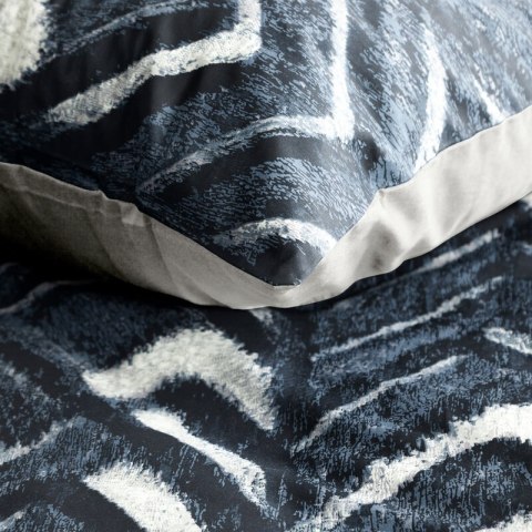 KOMPLET POŚCIELI SATYNOWEJ SPRING 61 220 X 200 CM CIEMNOGRANATOWY